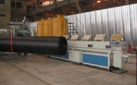 Spiral HDPE Pipe Extrusion Line Besar Diameter Hollowness Wall Spiral Pipe Line Produksi