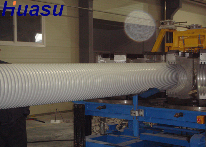 PVC Horizontal Type Double Wall Corrugated Pipe Extrusion Line Pipa Diameter 500mm