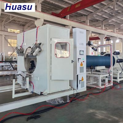 DWC Pipe Extrusion Line with 60-2000kg/h Capacity, Siemens PLC System, and Online Cutting Procedure