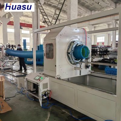 Horizontal Double Wall Corrugator Type 800mm Pipe Extrusion Line For Manufacturing Plant