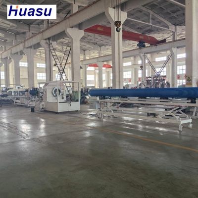 Horizontal Double Wall Corrugator Type 800mm Pipe Extrusion Line For Manufacturing Plant