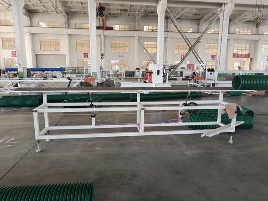 Plastic PE PP PVC Pipe Extrusion Line with Conical Twin Screw Extruder and Recycled Water Temperature Control