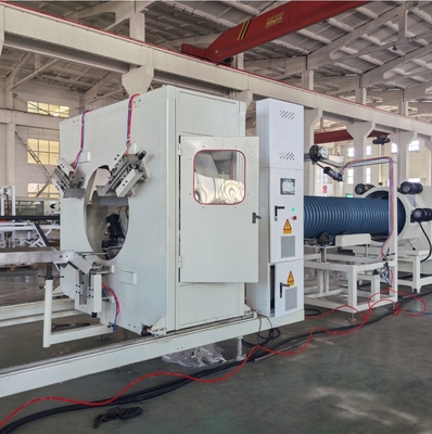 Double Wall Corrugated Pipe Extrusion Line for PE PP PVC 380V Custom Voltage