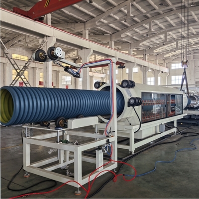 Double Wall Corrugated Pipe Extrusion Line for PE PP PVC 380V Custom Voltage