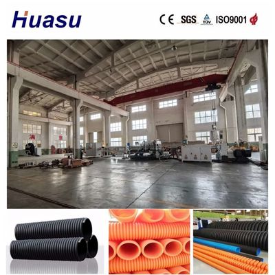 Single Wall Corrugated Pipe Extrusion Line for PVC / PE / MPP / PA / HDPE Full Intermeshing Engagement System