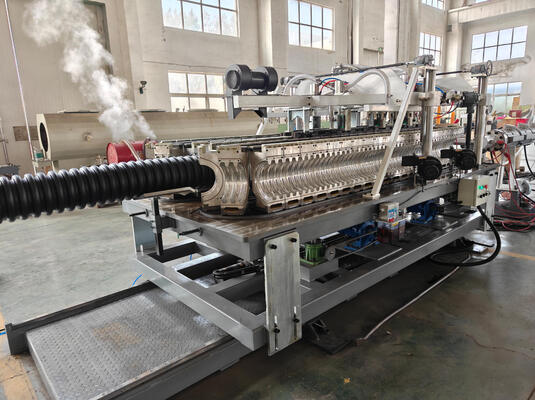 Automatic Double Wall Corrugated Pipe Extrusion Line with ISO and CE Certification and Water Cooling System