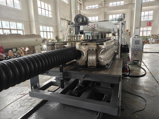 Automatic Double Wall Corrugated Pipe Extrusion Line with ISO and CE Certification and Water Cooling System