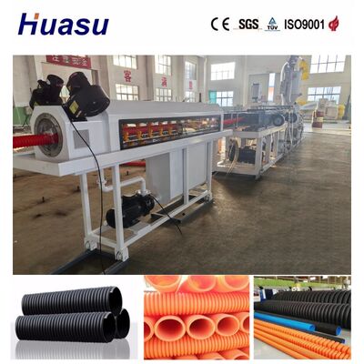 Full Automatic Single Wall Corrugated Pipe Extrusion Line with 50-72 Pairs Molds for 32-1600mm Pipe Range