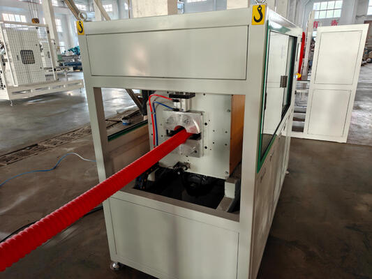 Integral Type Extruder Double Wall Corrugated Pipe Extrusion Line with Siemens Electric and 100kg/h - 2000kg/h Production Capacity