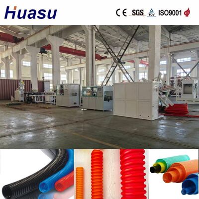 High Automation Double Wall Corrugated Pipe Extrusion Machine with PLC Control and 32mm-1600mm Pipe ID for Cable Protection