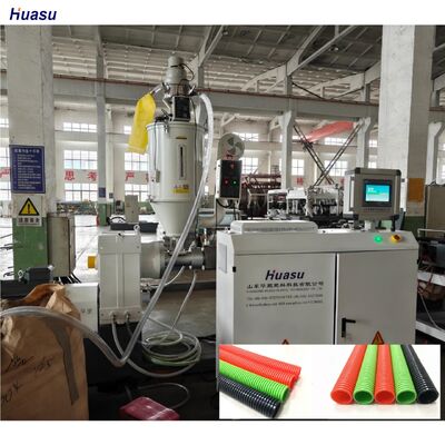 Single Wall Corrugated Pipe Extrusion Line with 38CrMoAlA Barrel Material PLC Remote Control for HDPE Suitable Materials