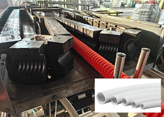 HDPE Single Wall Corrugated Pipe Extrusion Line Rotary Mold Type Extrution Line Capable of Producing High Strength Pipes