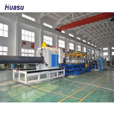 67kw 1480rpm Dinding Ganda UPVC Corrugated Pipe Extruder