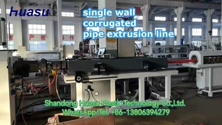 Garis ekstrusi pipa bergelombang 50-110mm