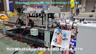 Garis Ekstrusi Pipa Bergelombang Plastik Berbentuk Khusus