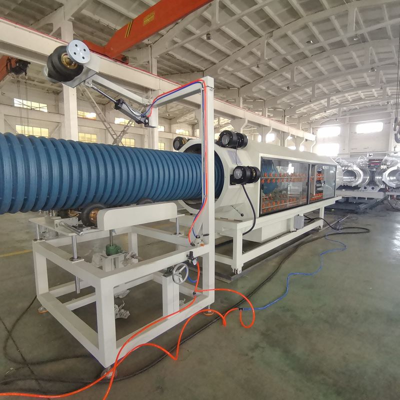 Density Polyethylene PVC DWC Pipe Extrusion Line Dengan Harga yang Kompetitif Dan Pembentukan Kecepatan Tinggi