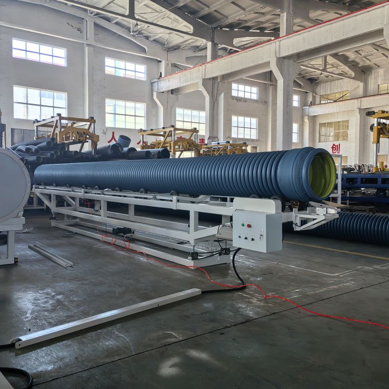 PLC dikendalikan Double Wall Corrugated Pipe Extrusion Line dengan Diameter Pipe Max 1600mm dan Bagian Listrik Merek Siemens