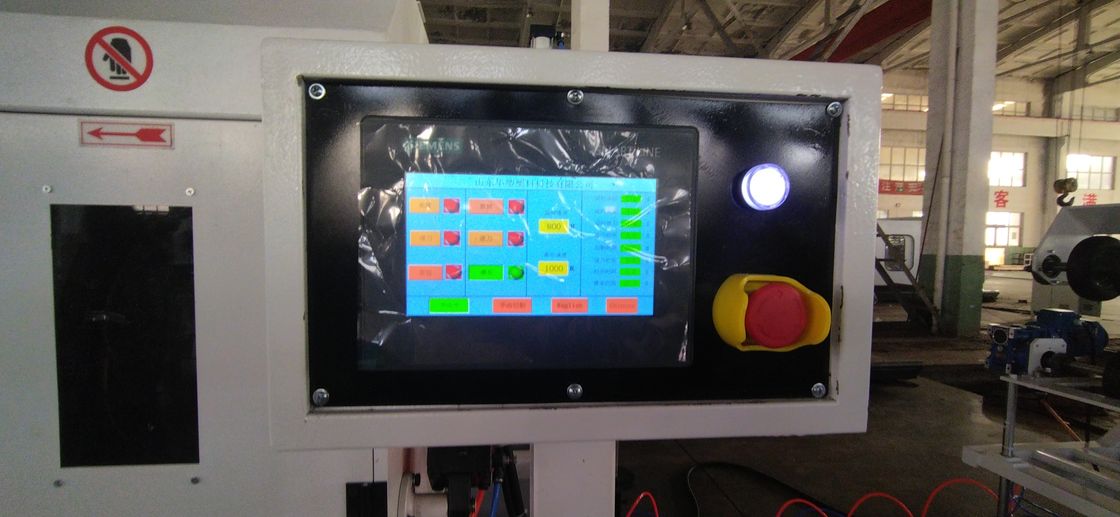 Lini Ekstrusi Pipa Bergelombang Dinding Ganda Corrugator Horizontal Elemen Listrik Siemens dengan Output 60-2000kg/jam