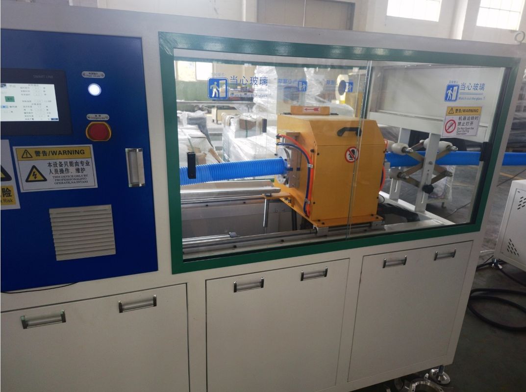 Auto Feeding Single Wall Corrugated Pipe Extrusion Line Dengan Air Cooling Dan Produksi 1-20m/min