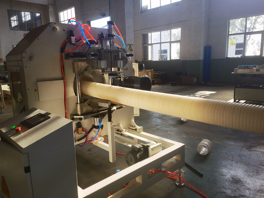 Air pendingin Single Wall Corrugated Pipe Extrusion Line dengan Auto Feeding dan Siemens Contactor