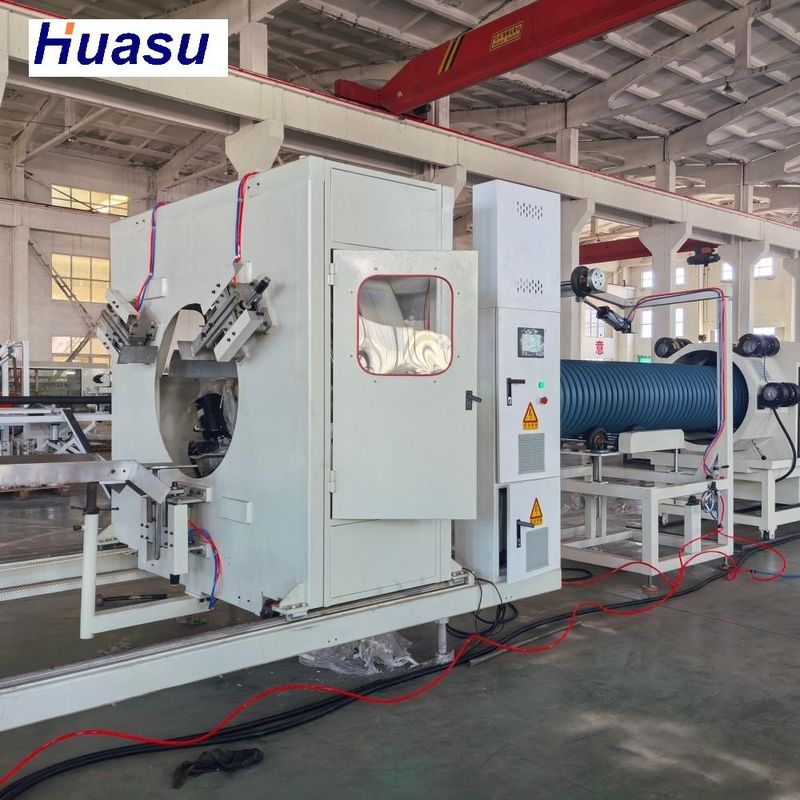 32-1600mm Diameter Single-screw Double Wall Corrugated Pipe Machine dengan Planetary Cutting Extrusion Line