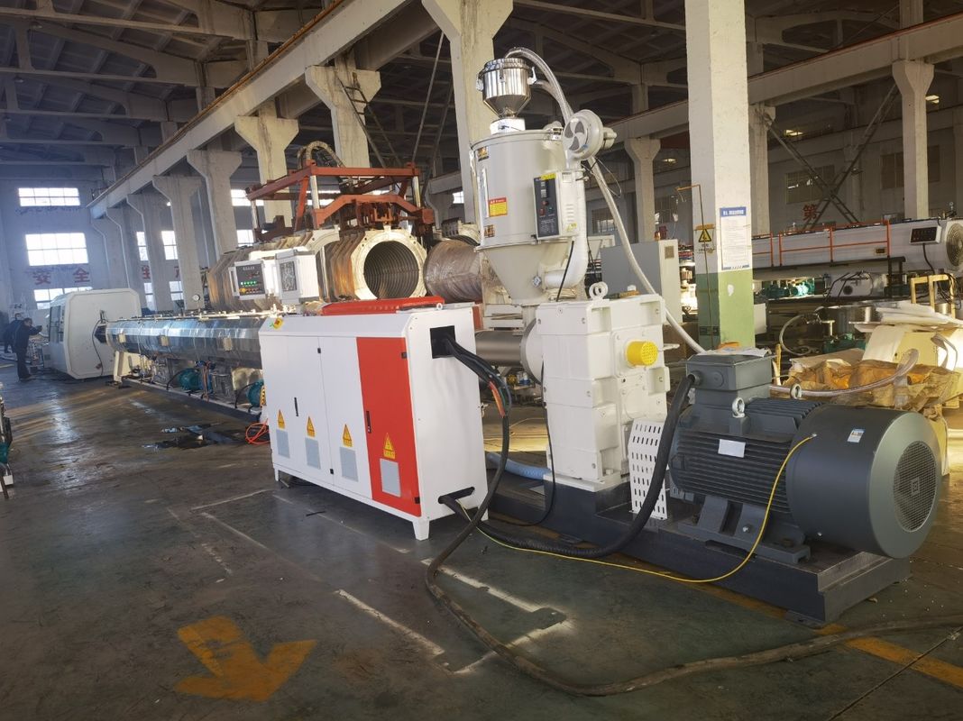 HDPE Pipe Extrusion Line Machine With WEG Motor Siemens Beide Motor Untuk Pemilihan Bahan Pengolahan PE PP HDPE PVC