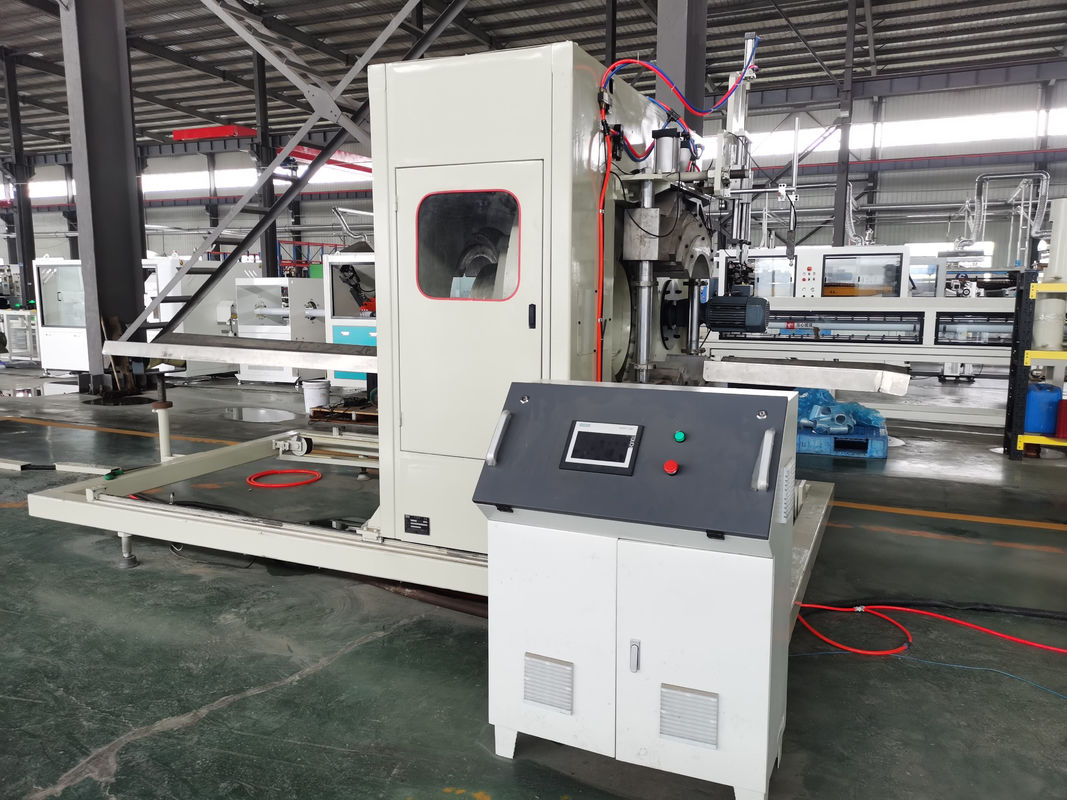 250-1000kg/jam Kapasitas Mesin Ekstrusi Pipa Goresan Double Wall Untuk Produksi Disesuaikan