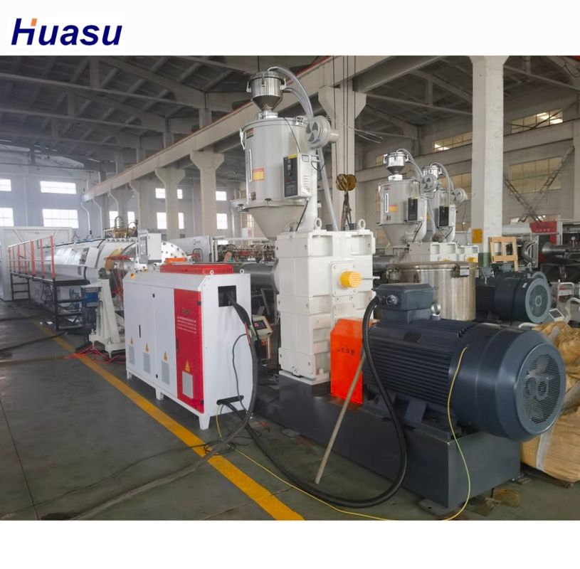 Siemens Electric Parts HDPE Solid Wall Pipe Extrusion Machine Untuk Produksi yang Tepat