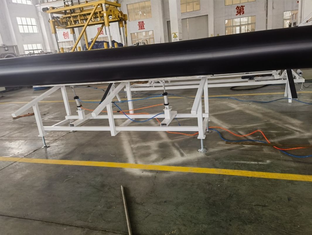 HDPE PP Pipe Solid Wall Extrusion Line Untuk Extrusion Sekrup Tunggal Pipa yang awet Dan Kuat