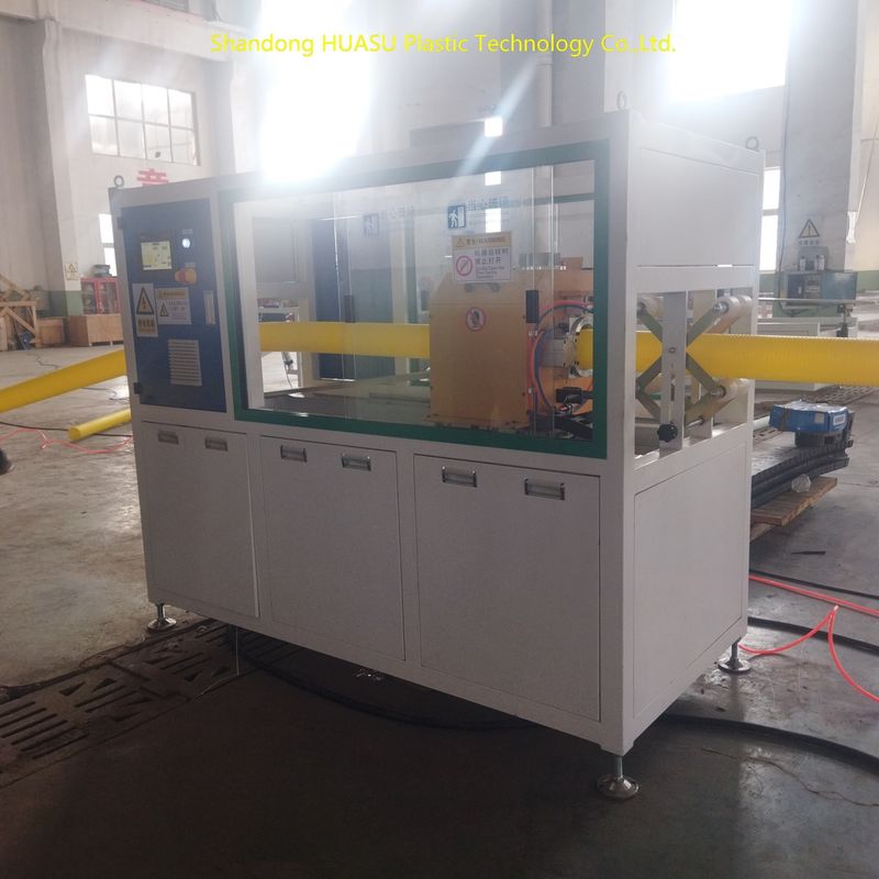 Mesin pembuatan pipa bergelombang profesional dengan Siemens / ABB Electrical, kecepatan jalur 2-20m / min, dan daya yang dapat disesuaikan