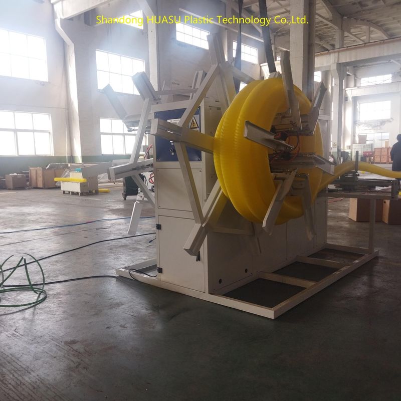 100-1000kW Daya Produksi Mesin Pipa Gulung Double Wall dengan kontrol PLC dan pendinginan air untuk output yang dapat disesuaikan