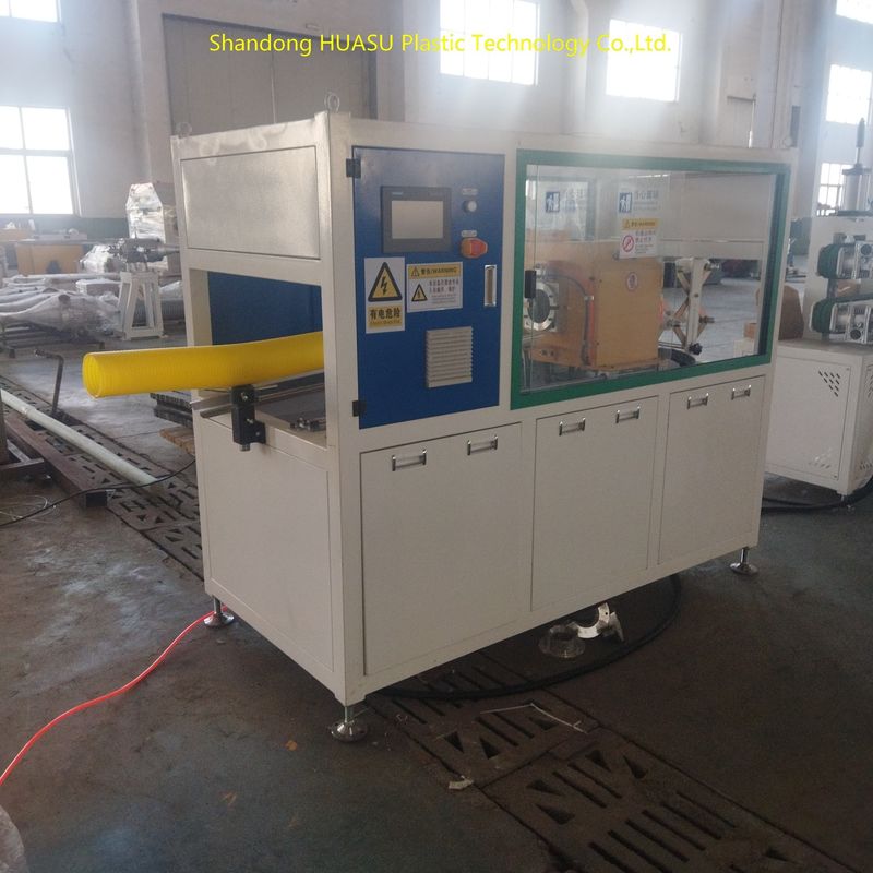 100-1000kW Daya Produksi Mesin Pipa Gulung Double Wall dengan kontrol PLC dan pendinginan air untuk output yang dapat disesuaikan