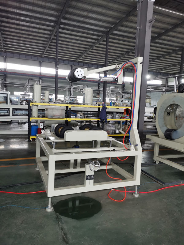 Siemens Contactor Double Wall PE Corrugated Pipe Extrusion Line Untuk Pengolahan Plastik yang Lurus dan awet
