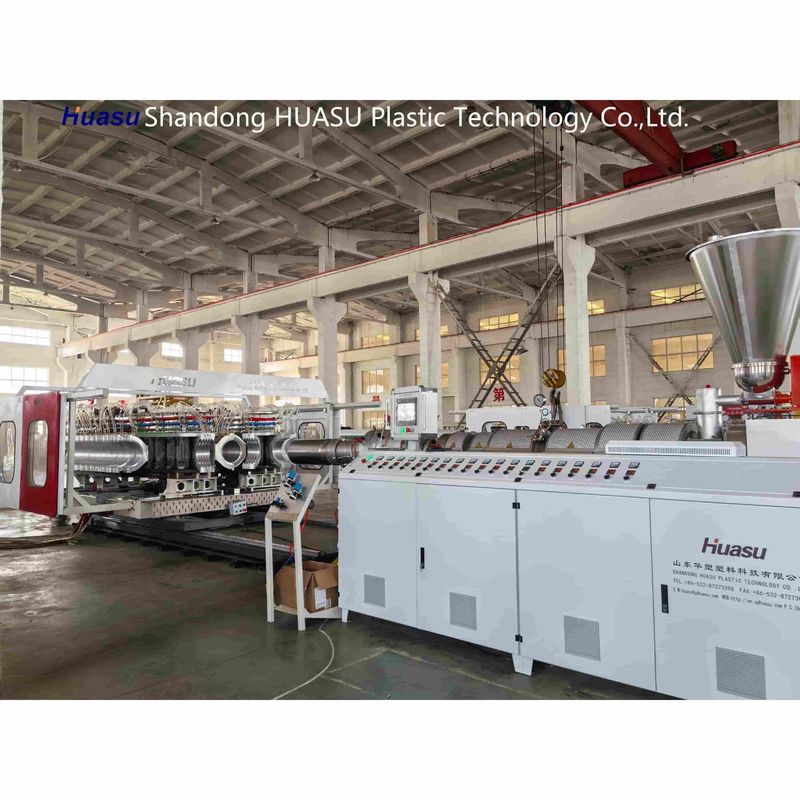 High Speed PVC Corrugated Pipe Extrusion Line untuk Pipe Diameter 32-800mm dengan Output 500-2000Kg/H dan Siemens PLC System