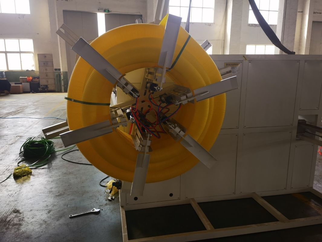 Garis ekstrusi pipa bergelombang dinding ganda dengan komponen listrik Inverter Siemens