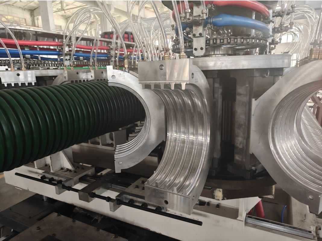 Mesin Ekstrusi Pipa Bergelombang Dinding Ganda PVC Conical Twin Screw Extruder Untuk Mesin Pipa Plastik