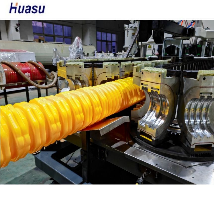 Mesin Pipa Listrik MPP Cetakan Aluminium Alloy Bergelombang Dinding Tunggal Atau Ganda