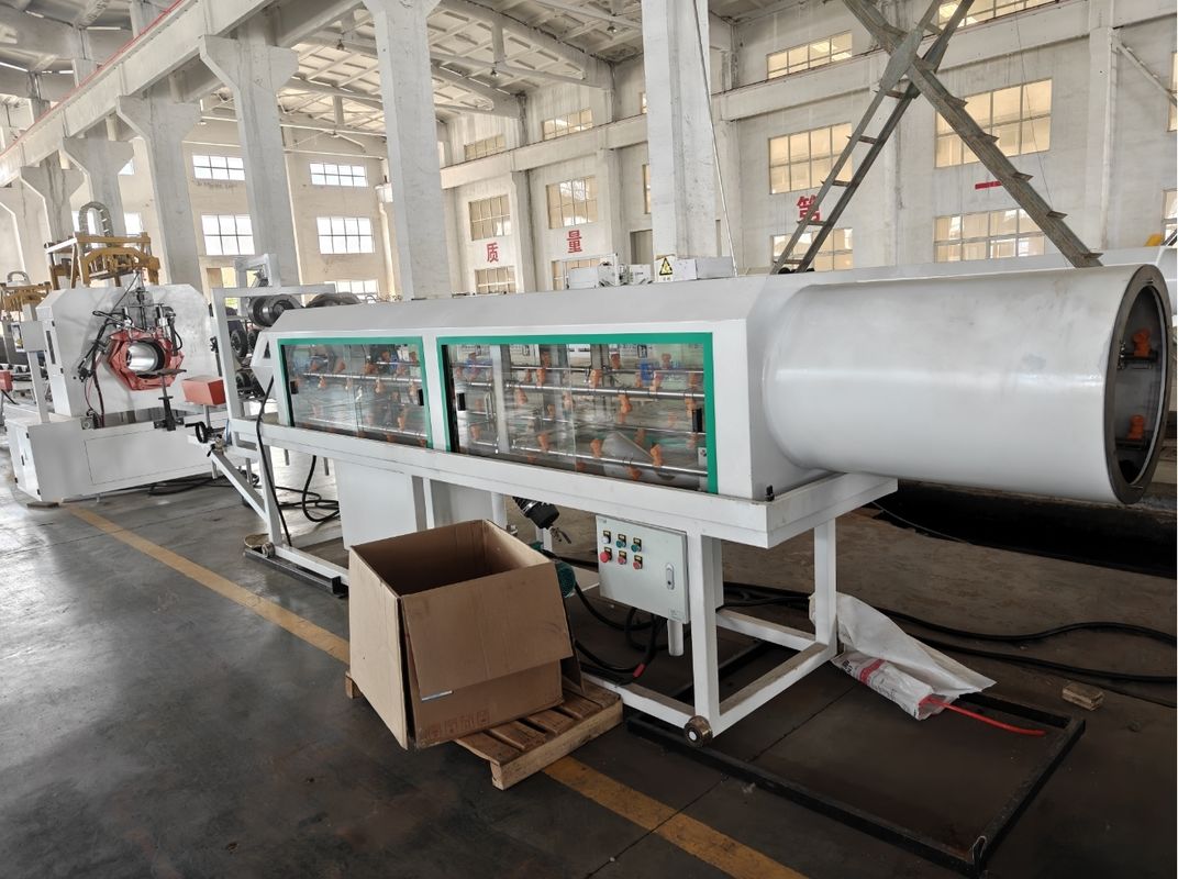 Lini Ekstrusi Pipa Bergelombang Dinding Ganda yang Dapat Disesuaikan dengan Bahan Cetakan Paduan Aluminium dan Kontaktor Schneider