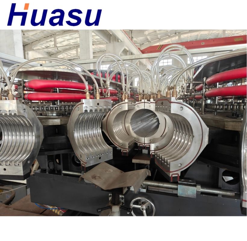 Lini Ekstrusi Pipa Bergelombang Dinding Ganda yang Dapat Disesuaikan dengan Bahan Cetakan Paduan Aluminium dan Kontaktor Schneider