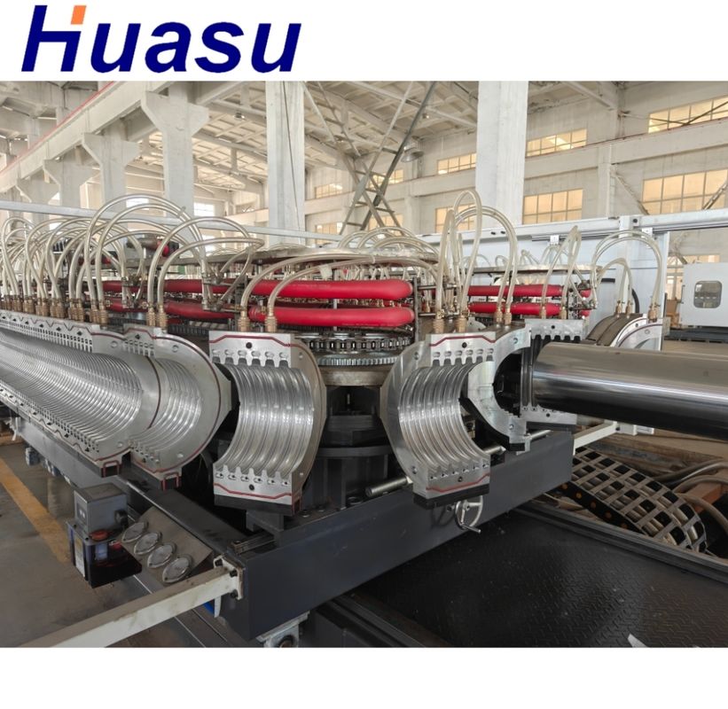 Single Double Wall Corrugation Pipe Making Machine Extrusion Line Kelas Otomatis