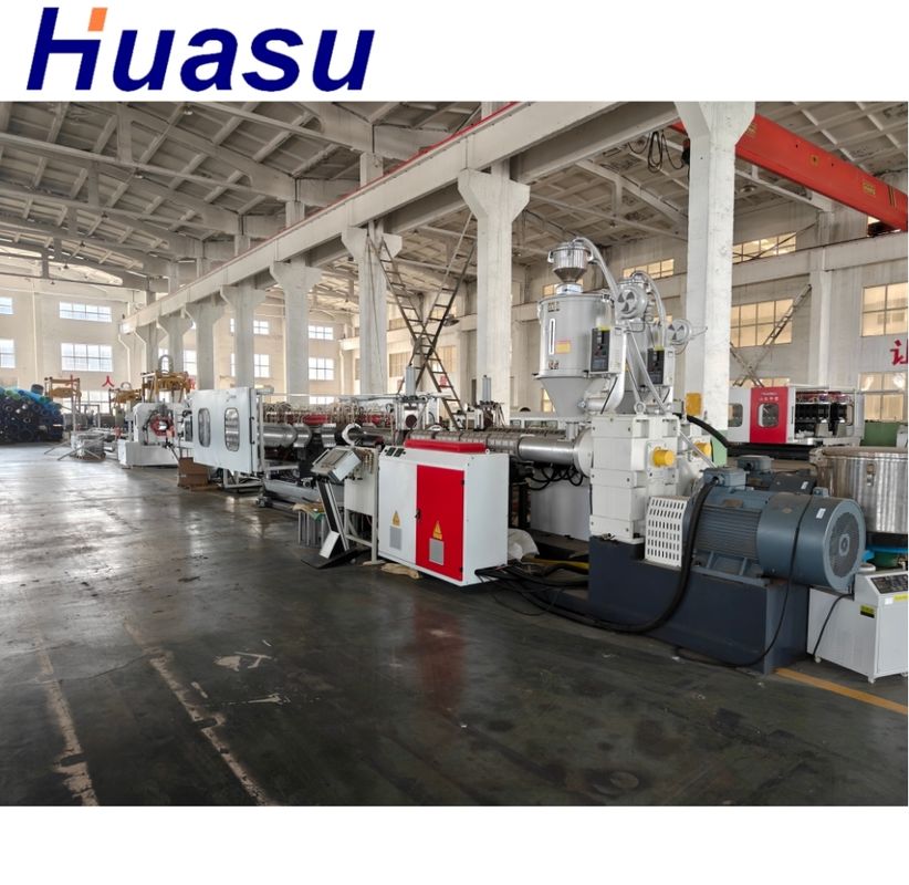 Mesin Pipa HDPE Tahan Lama Pipa Bergelombang Dinding Ganda yang Dapat Disesuaikan untuk Rentang Diameter Pipa 32mm-1600mm