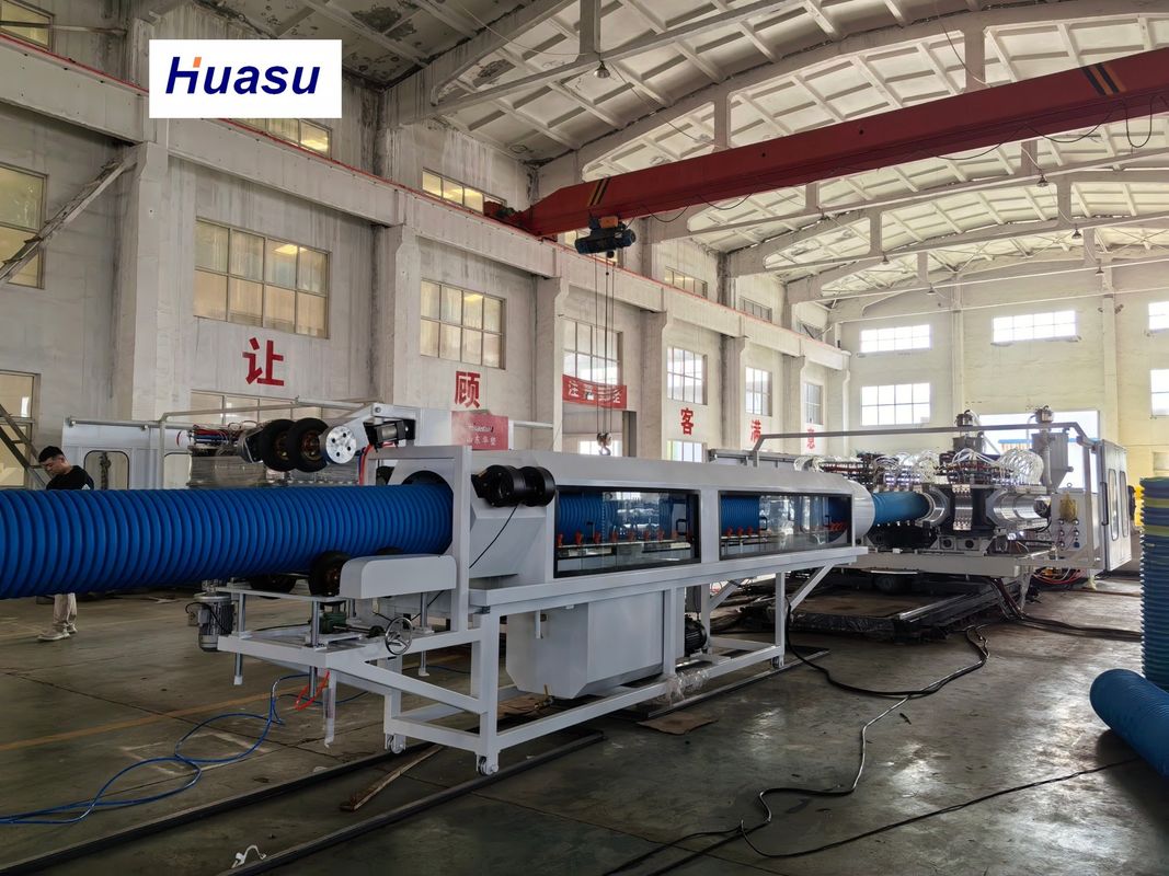 High Productivity DWC Pipe Extrusion Line dengan Kapasitas 60-2000kg/jam dan Diameter Pipe 32-1600mm