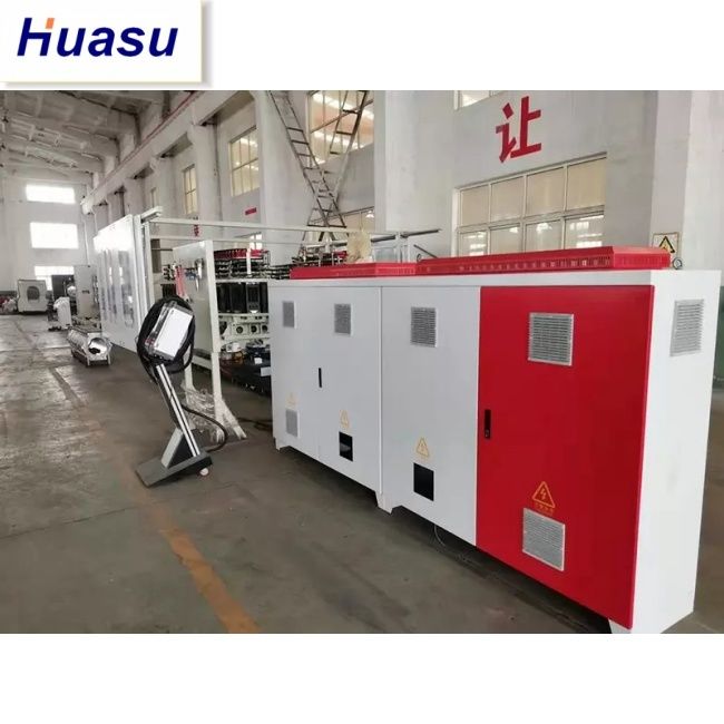 Lini Ekstrusi Pipa DWC dengan Ekstruder Kembar-sekrup Konis untuk Diameter Pipa 32-1600mm dan Kapasitas 60-2000kg/jam