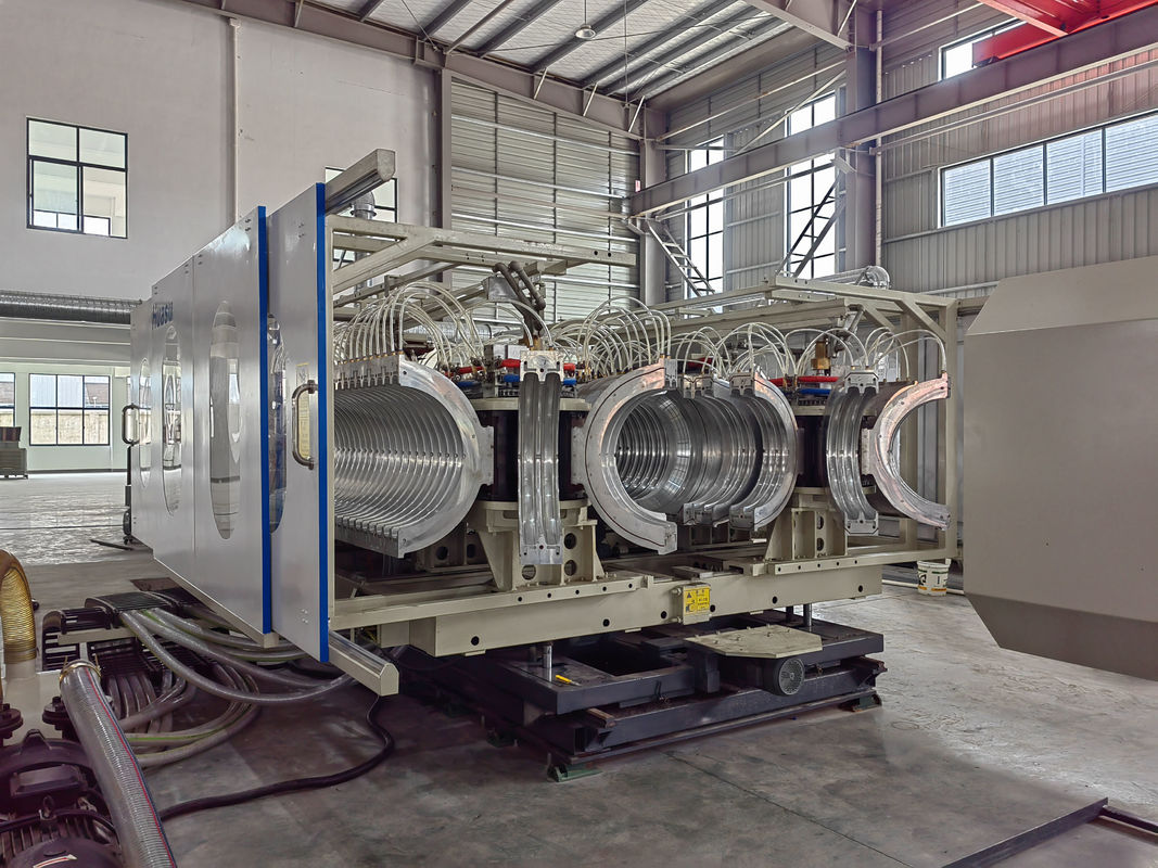 Lini Ekstrusi Pipa Bergelombang Dinding Ganda Kecepatan Tinggi dengan Fitur Kelistrikan Utama Siemens / Schneider