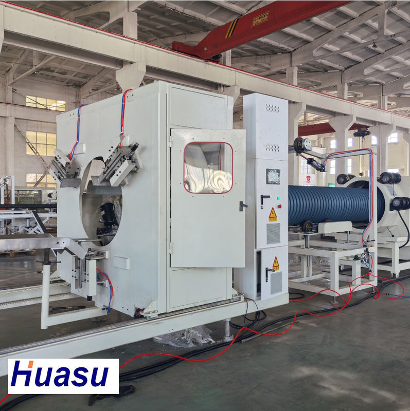 Garis ekstrusi pipa bergelombang dinding ganda dengan metode pendinginan listrik dan air utama Siemens