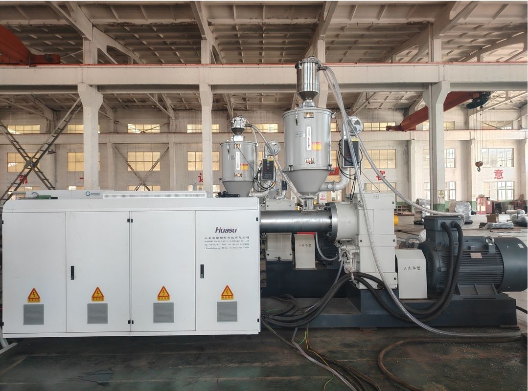 Garis ekstrusi pipa bergelombang dinding ganda dengan metode pendinginan listrik dan air utama Siemens