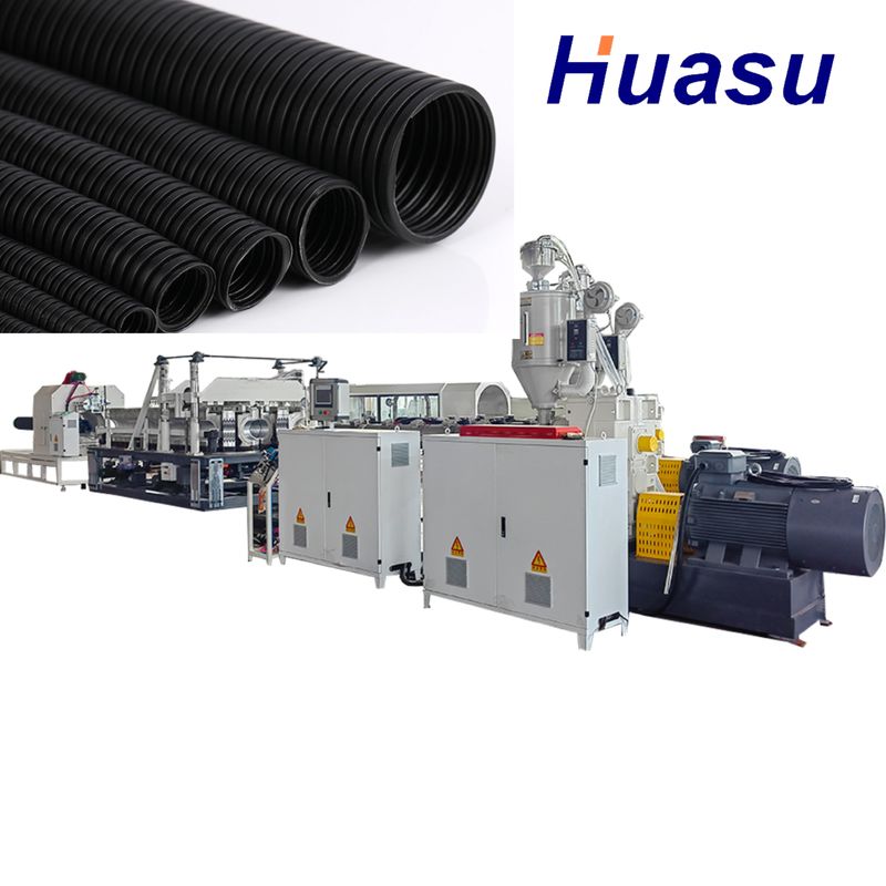HDPE Double Wall Corrugated Pipe Extrusion Line dengan Sistem Intermeshing Lengkap
