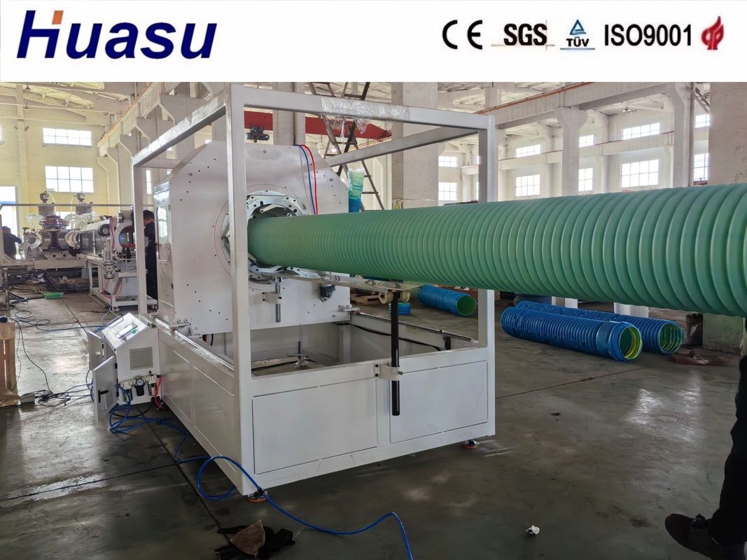 Density Polyethylene PVC DWC Pipe Extrusion Line Dengan Harga yang Kompetitif Dan Pembentukan Kecepatan Tinggi