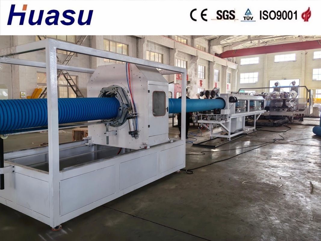 Produksi Tinggi PE DWC Pipe Extrusion Line Untuk Max Output Of 60-2000 Kg/h