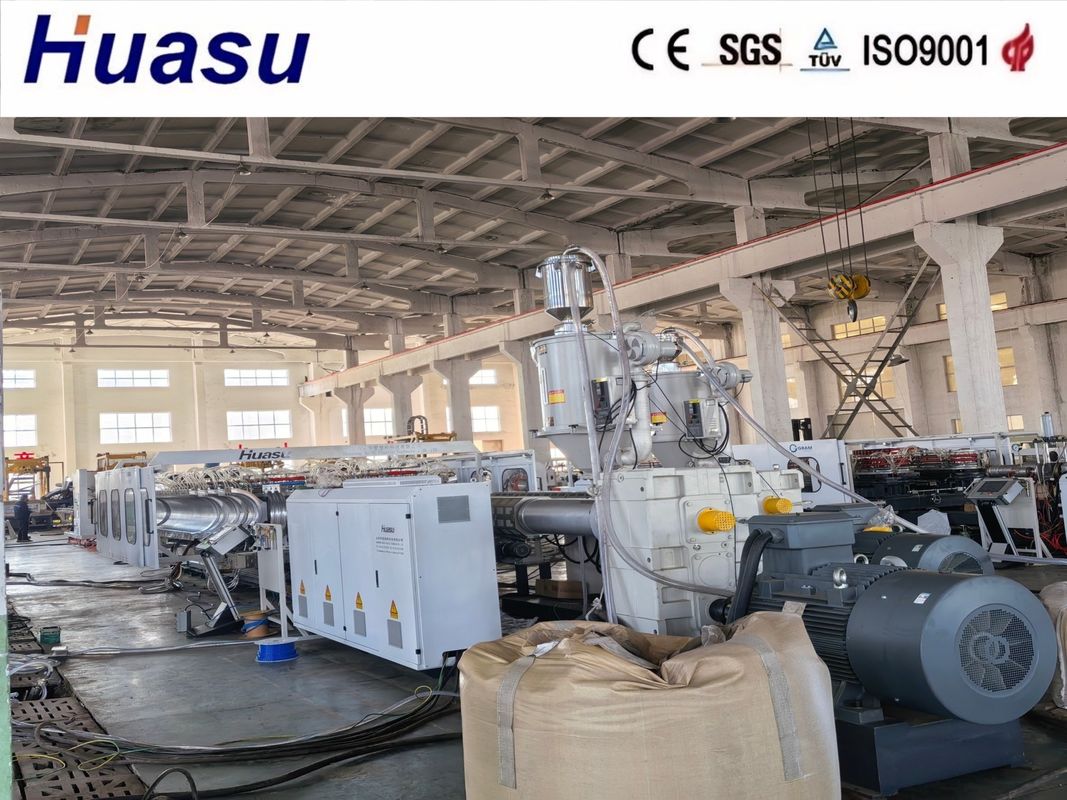 Lini Produksi Pipa Bergelombang Dinding Ganda 32-1600mm Siemens PLC